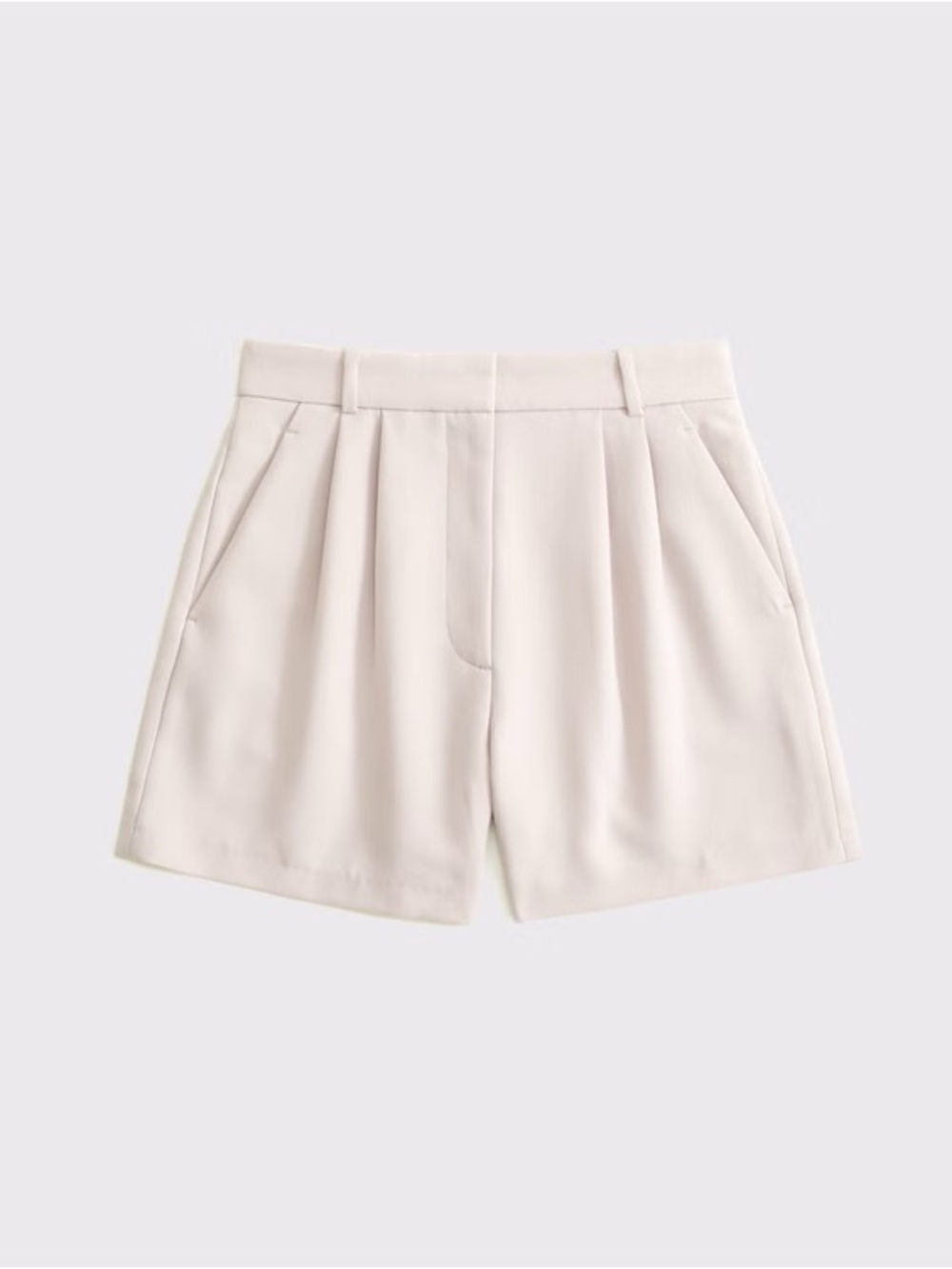 Abercrombie A&F Sloane Tailored Curve Love Shorts, Ivory – Size 30 / 10